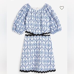 H&M Eyelet Embroidered Cut Out Dress